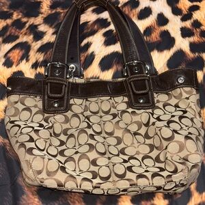 Brown Patterned Women's Bag